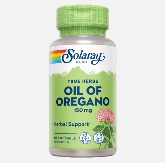 Comprar en Gran Farmacia Andorra SOLARAY Oil oregan 150 mg - 60 perlas veganas. Apto para veganos. Sin gluten.