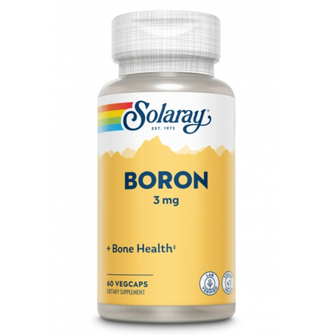 Comprar en Gran Farmacia Andorra SOLARAY Boro Citrato - 60 VegCaps. Apto para veganos