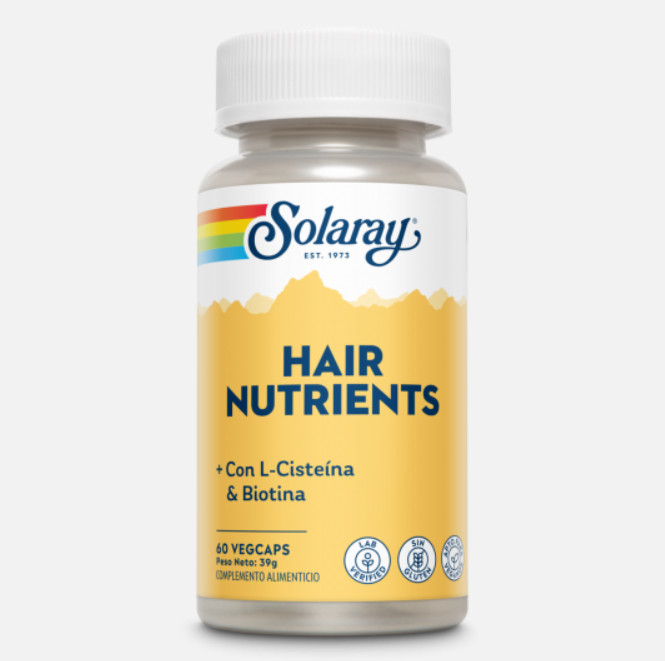 Comprar en Gran Farmacia Andorra SOLARAY Hair Nutrients - 60 Vegcaps.Sin gluten.