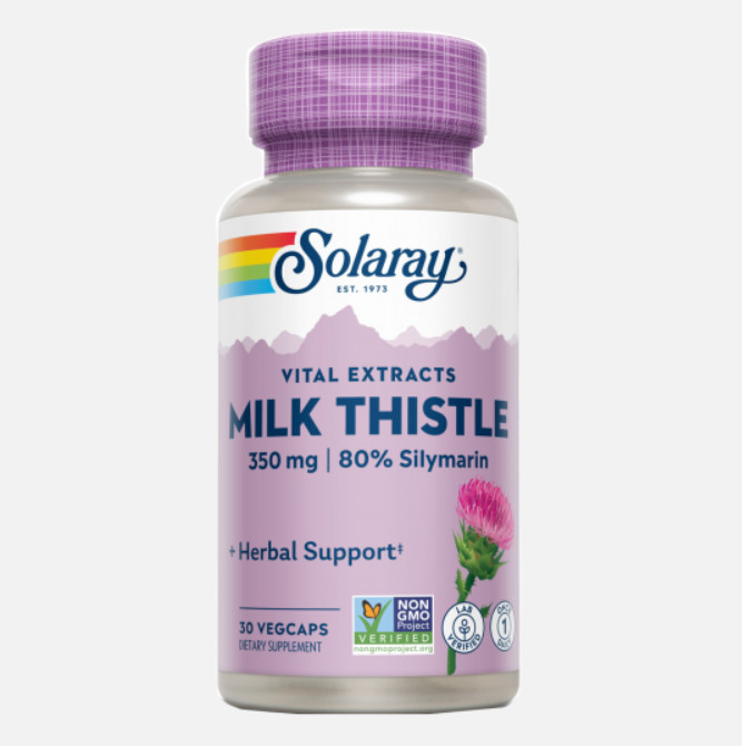 Comprar en Gran Farmacia Andorra SOLARAY Milk Thistle-30 VegCaps. Apto para veganos.