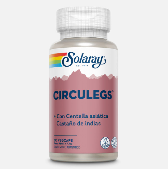 Comprar en Gran Farmacia Andorra SOLARAY CircuLegs™-60 VegCaps. Apto para veganos