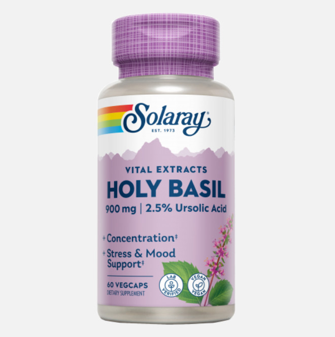 Comprar en Gran Farmacia Andorra SOLARAY Holly Basil-60 VegCaps. Apto para veganos