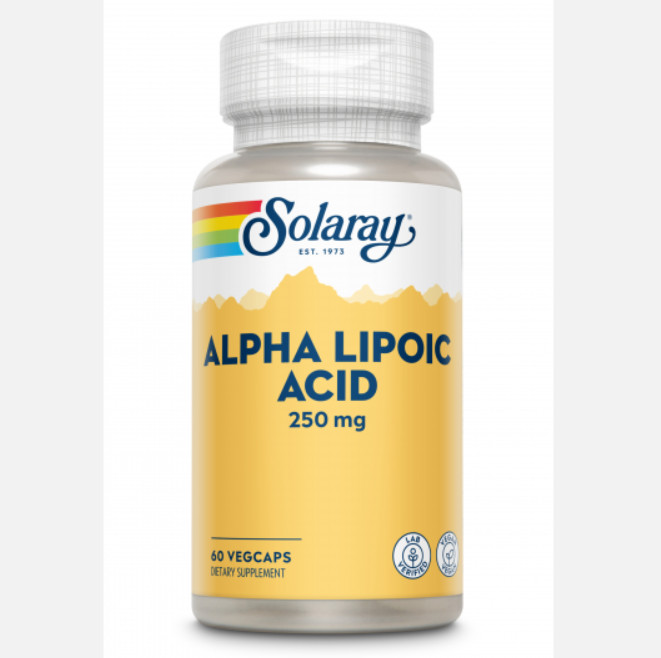 Comprar en Gran Farmacia Andorra SOLARAY Alpha Lipoic Acid 250 mg - 60 VegCaps. Apto para veganos