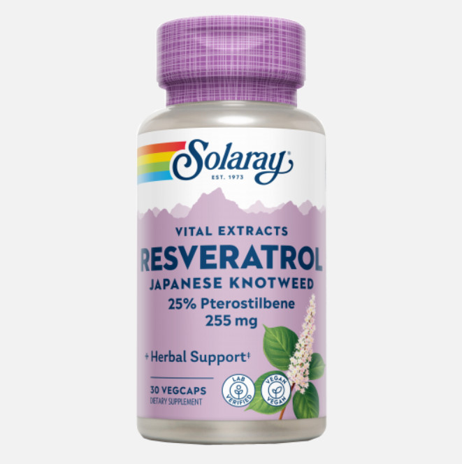 Comprar en Gran Farmacia Andorra SOLARAY Super Resveratrol 250 mg- 30 VegCaps. Apto para veganos