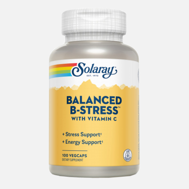Comprar en Gran Farmacia Andorra SOLARAY Balanced B-Stress™-100 VegCaps. Apto para veganos