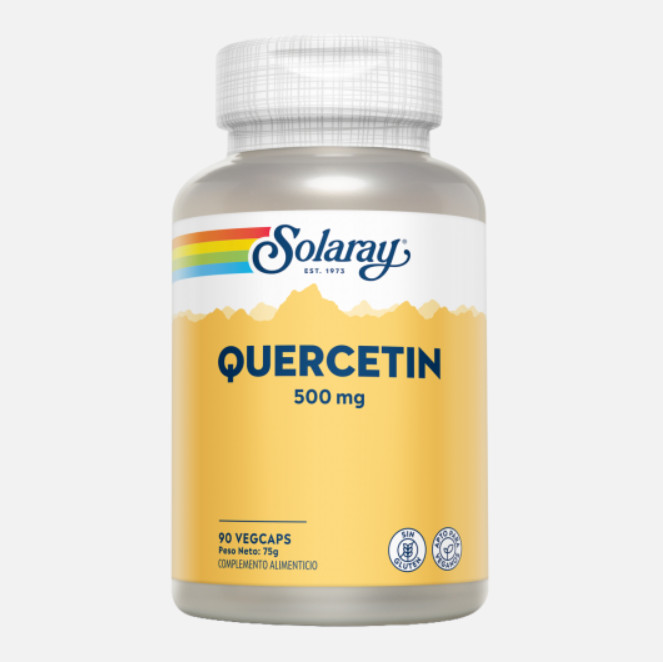 Comprar en Gran Farmacia Andorra SOLARAY Quercetin 500 mg- 90 VegCaps. Sin gluten. Apto para veganos.