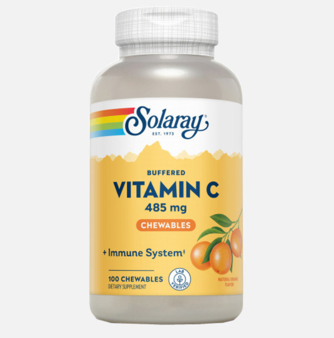 Comprar en Gran Farmacia Andorra SOLARAY Vitamina C- 100 comprimidos masticables naranja. Apto para veganos