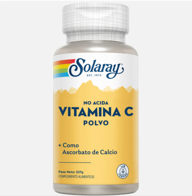 Comprar en Gran Farmacia Andorra SOLARAY Vitamin C Polvo No acida 5000 mg - 227 g. Apto para veganos