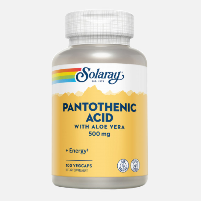 Comprar en Gran Farmacia Andorra SOLARAY Pantothenic Acid - 100 VegCaps. Apto para veganos