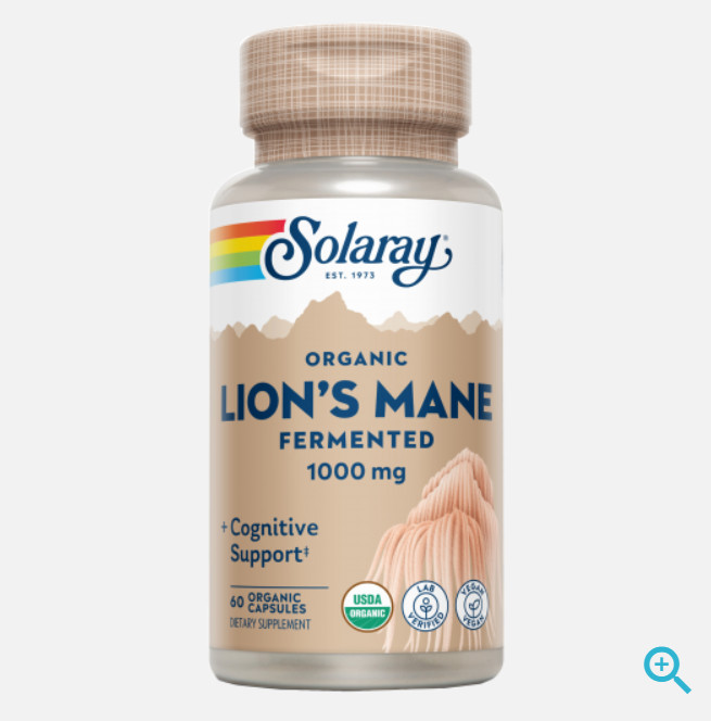 Comprar en Gran Farmacia Andorra SOLARAY Melena de León (Lion's Mane) 500 mg-60 VegCaps.Sin gluten.Apto para veganos.