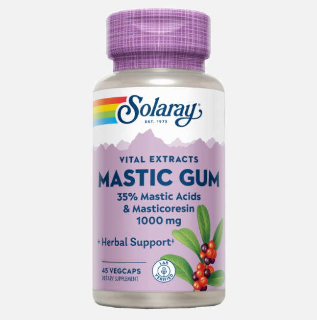 Comprar en Gran Farmacia Andorra SOLARAY Mastic Gum- 45 VegCaps. Apto para veganos