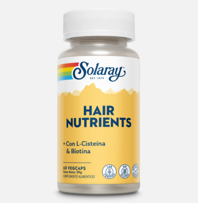 Comprar en Gran Farmacia Andorra SOLARAY Hair Nutrients - 60 Vegcaps.Sin gluten.