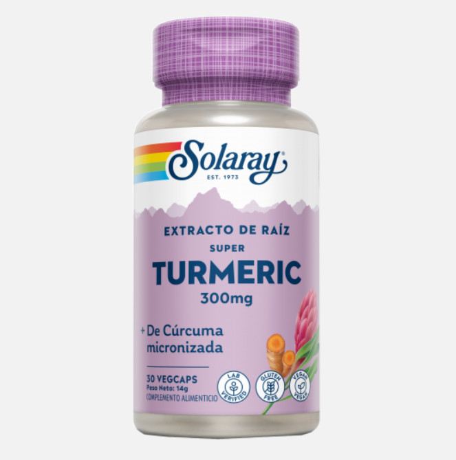 Comprar en Gran Farmacia Andorra SOLARAY Super Turmeric - 30 VegCaps. Sin gluten. Apto para veganos