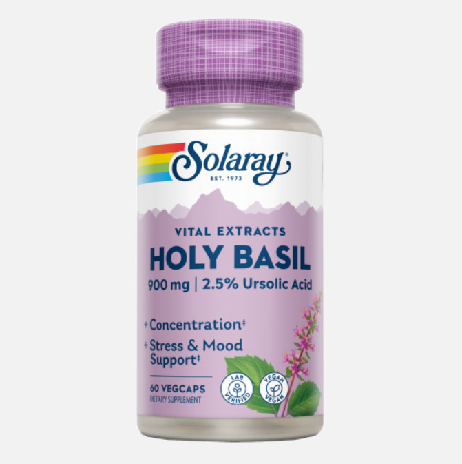 Comprar en Gran Farmacia Andorra SOLARAY Holly Basil-60 VegCaps. Apto para veganos