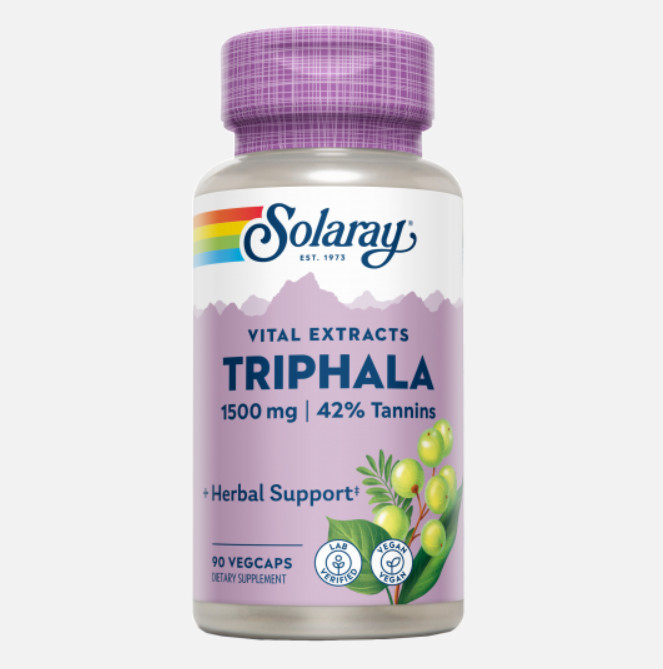 Comprar en Gran Farmacia Andorra SOLARAY Triphala-90 VegCaps. Apto para veganos
