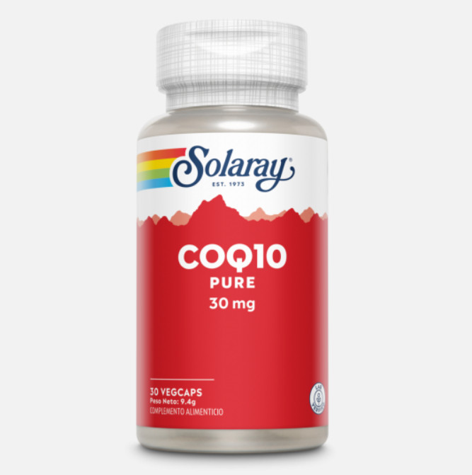 Comprar en Gran Farmacia Andorra SOLARAY CoQ-10 30 mg- 30 VegCaps. Apto para veganos