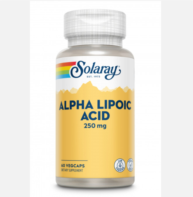 Comprar en Gran Farmacia Andorra SOLARAY Alpha Lipoic Acid 250 mg - 60 VegCaps. Apto para veganos