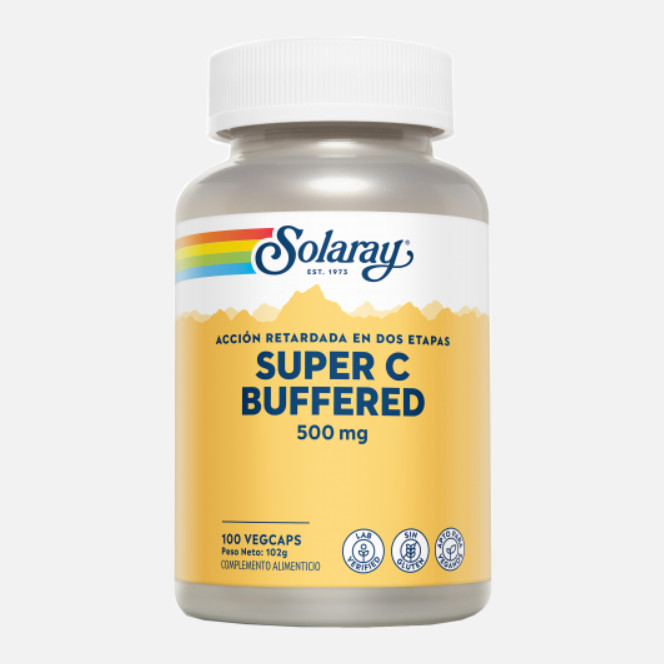 Comprar en Gran Farmacia Andorra SOLARAY Super Vitamin C A/R- 100 VegCaps. Sin gluten. Apto para veganos