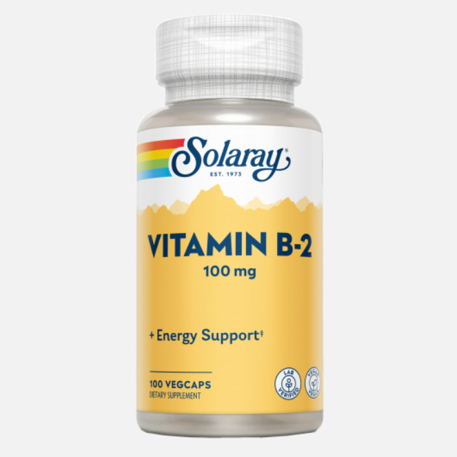 Comprar en Gran Farmacia Andorra SOLARAY Vitamin B2 - 100 VegCaps. Apto para veganos