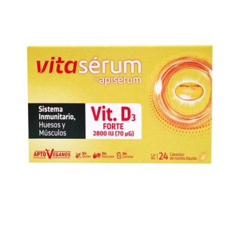 Comprar en Gran Farmacia Andorra APISÉRUM - VITASERUM VITAMINA D3 FORTE (24 CAPSULAS)