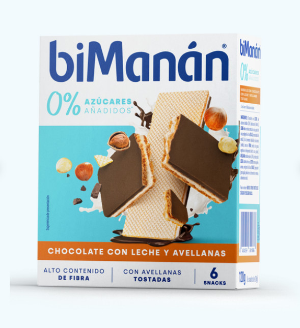 Comprar en Gran Farmacia Andorra Barquillo Chocolate con Leche y Avellanas 0% azúcares