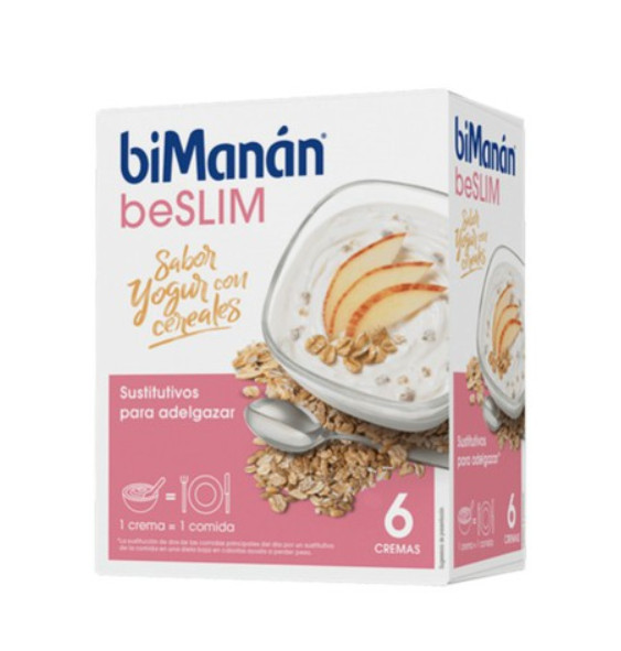 Comprar en Gran Farmacia Andorra biManán beSLIM Crema De Yogur Con Cererales - 6 Unidades
