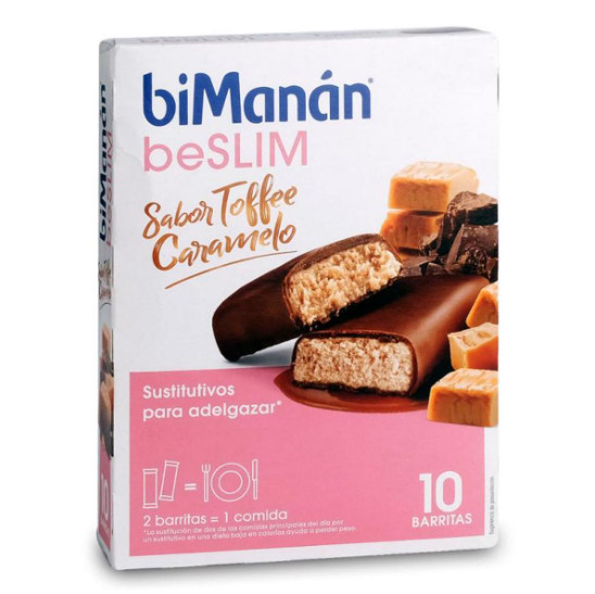 Comprar en Gran Farmacia Andorra biManán beSLIM Barritas Toffee Caramelo - 10 Unidades
