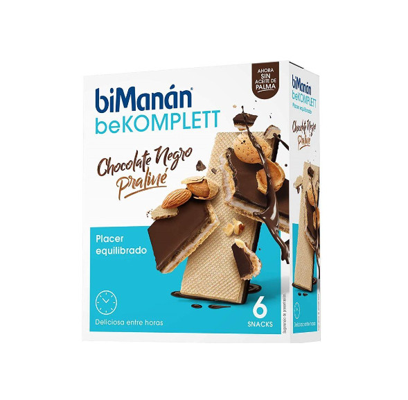 Comprar en Gran Farmacia Andorra biManán beKOMPLETT Barquillo Chocolate Yogur - 6 Unidades