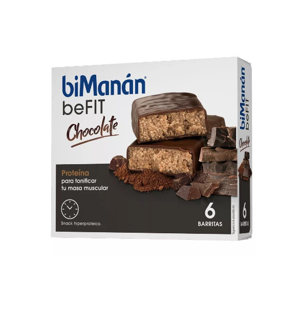 Comprar en Gran Farmacia Andorra biManán beFIT Barrita Chocolate - 6 Unidades