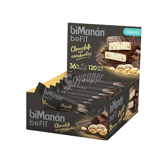 Comprar en Gran Farmacia Andorra beFIT Barrita Chocolate negro y Cacahuetes - 20 unidades