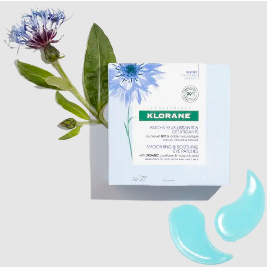 Comprar en Gran Farmacia Andorra KLORANE Parches alisantes y antifatiga al Aciano BIO y ácido hialurónico