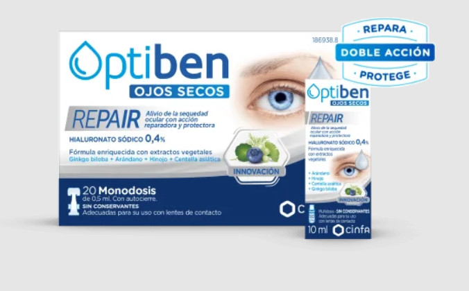 Comprar en Gran Farmacia Andorra OPTIBEN ALIVIO SEQUEDAD OCULAR CON ACCION REPARADORA