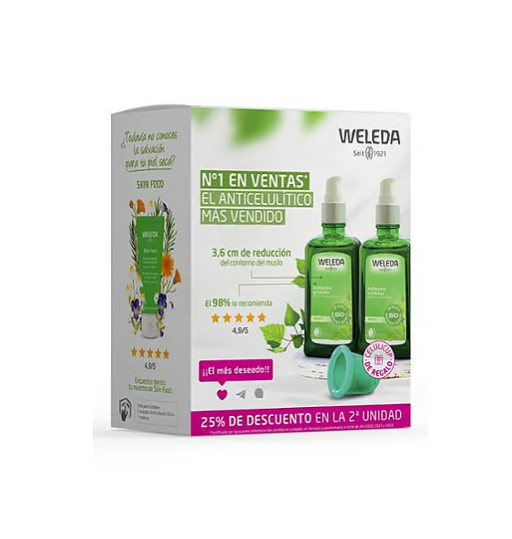 Comprar en Gran Farmacia Andorra WELEDA Aceite de abedul para la celulitis doble pack