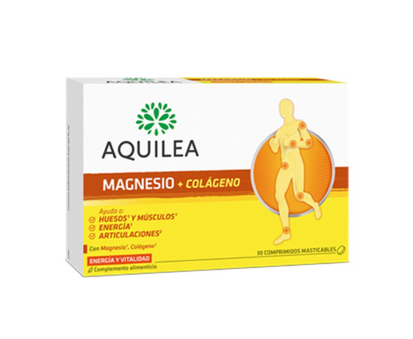 Comprar en Gran Farmacia Andorra Aquilea Magnesio + Colágeno en comprimidos masticables