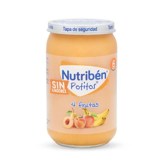Comprar en Gran Farmacia Andorra NUTRIBEN Potito 4 Frutas Sin Almidones