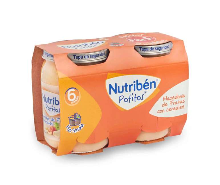 Comprar en Gran Farmacia Andorra NUTRIBEN Potito Macedonia de frutas con cereales (Bipack)