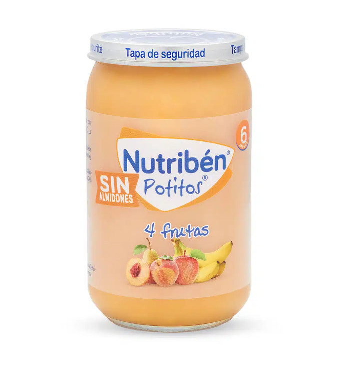 Comprar en Gran Farmacia Andorra NUTRIBEN Potito 4 Frutas Sin Almidones