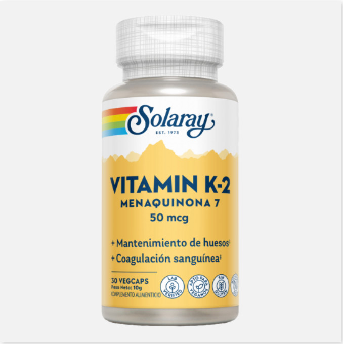 Comprar en Gran Farmacia Andorra SOLARAY Vitamina K2 (Menaquinone-7)-30 VegCaps.