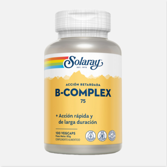 Comprar en Gran Farmacia Andorra SOLARAY B Complex 75 - 100 VegCaps Acción Retardada.